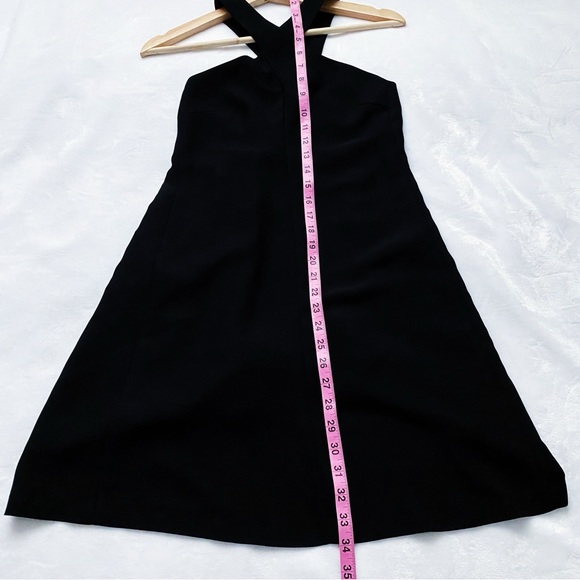 NWT Zara Black Keyhole Mini Dress - Picture 6 of 10